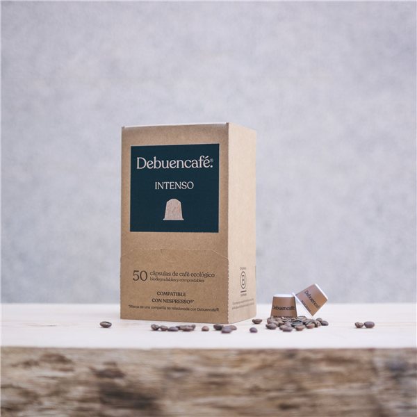 INTENSO | Cápsulas compostables | Compatibles con Nespresso® | 50 cápsulas de café sostenible-trasera