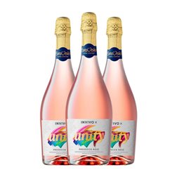 Invivo X Unity Prosecco Rosé — Rosado 75 cl Espumoso Rosado (Caja de 3 unidades)