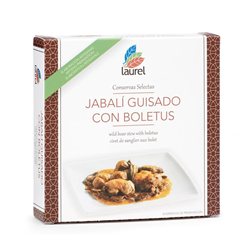 Jabalí guisado con Boletus