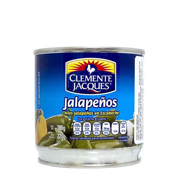 Clemente Jacques Whole Jalapeños in Pickling 380g-detalle