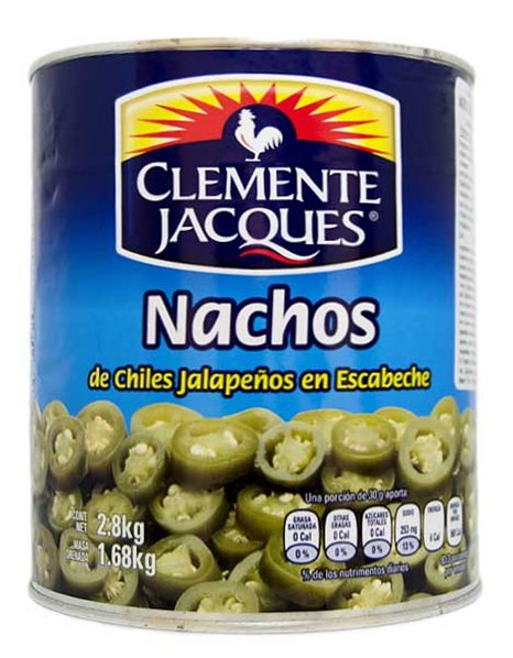 Jalapeños for Nachos (sliced) Clemente Jacques Box-lateral