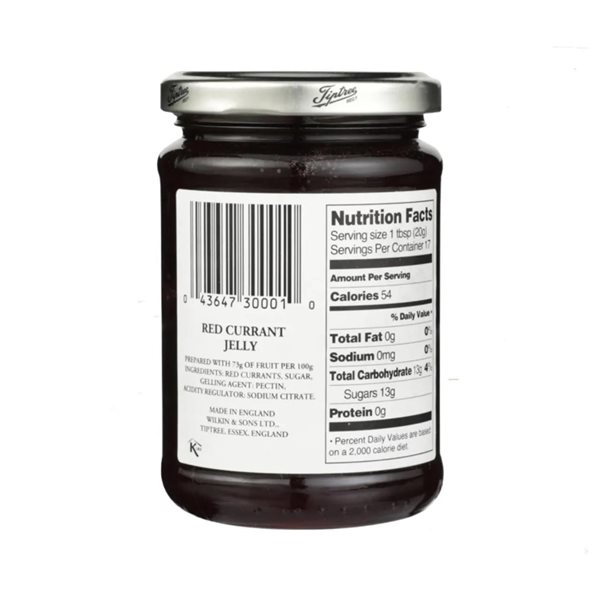 Gelée de groseille rouge 340g Tiptree-detalle