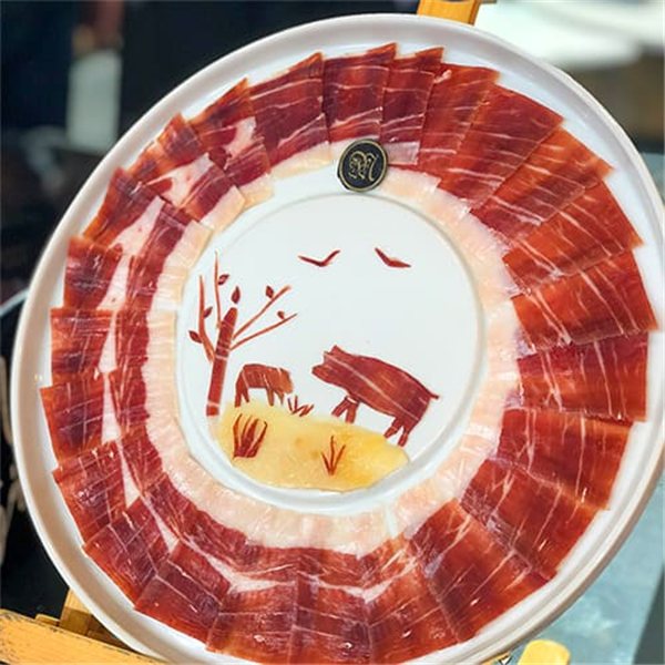 Jambon 100% Ibérique Bellota en tranches, Majada Pedroche-trasera