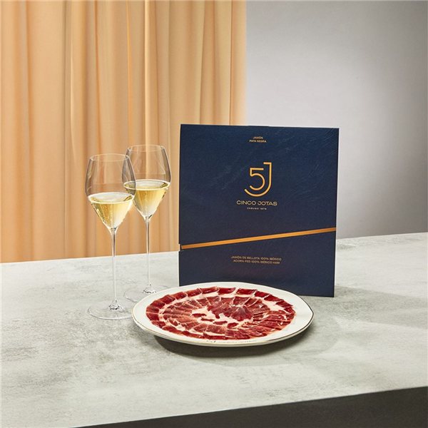 Jambon 100% ibérique de bellota tranché 80g, Cinco Jotas-trasera