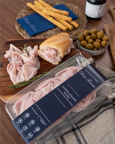 Jamón Cocido Extra 100g-lateral