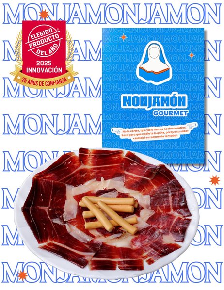 Jamón de Bellota 100% Ibérico +42 Meses Loncheado a Cuchillo | 30 Sobres 80 g + 2 Puntas-lateral