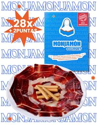 Jamón de Bellota 100% Ibérico +42 Meses Loncheado a Cuchillo | 30 Sobres 80 g + 2 Puntas