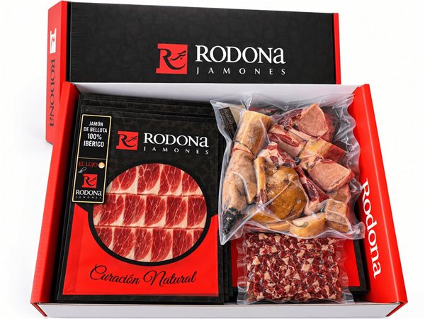 100% Ibérico Bellota Schinken Rodona-detalle
