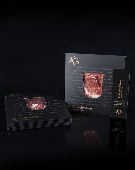 75% Iberian acorn ham, hand-sliced-detalle