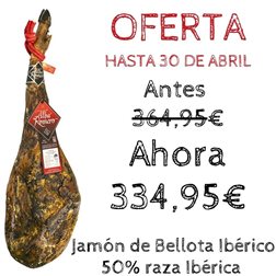 Jambon Ibérique de Bellota 50% race Ibérique A.Romero