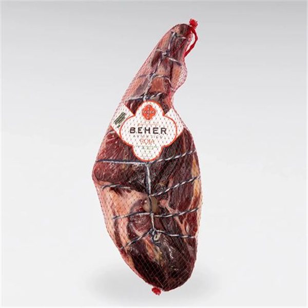 Jamón de Cebo de Campo 100% Ibérico deshuesado, Beher-lateral