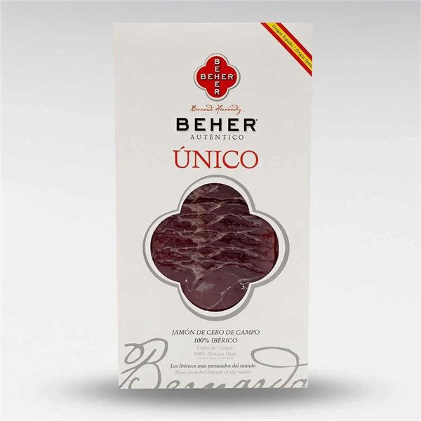 Jambon de Cebo de Campo 100 % Ibérique en Tranches, BEHER-detalle
