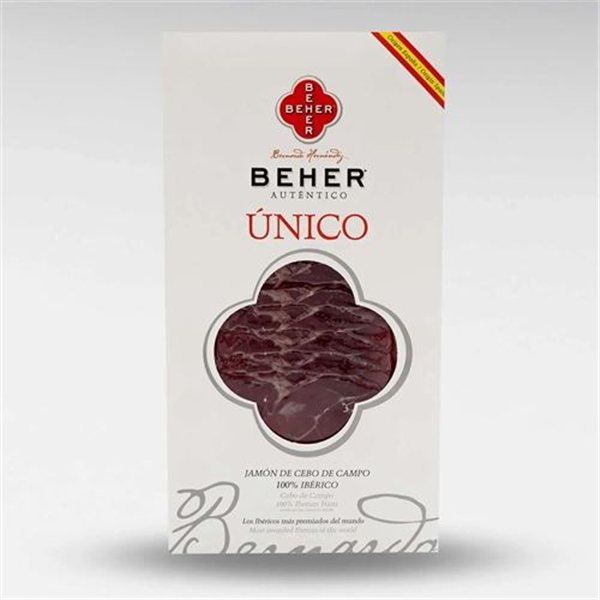 Jambon de Cebo de Campo 100 % Ibérique en Tranches, BEHER-lateral