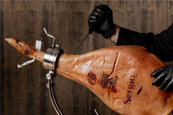 Jamón de Teruel DOP Oro Blanco - Personalizado-lateral