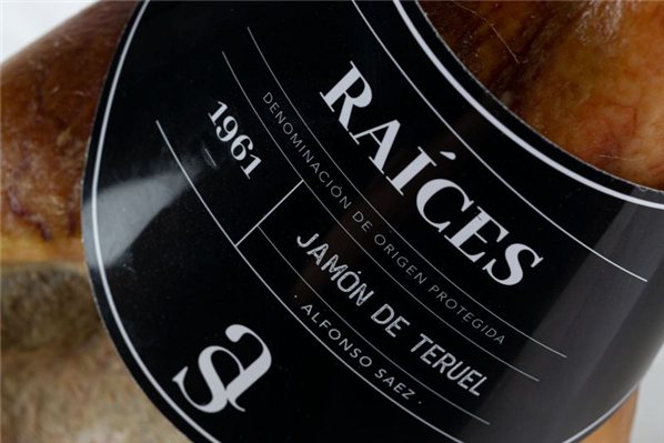 Jamón de Teruel Raíces DOP-lateral