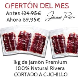 100% Natural Premium Rivera Sliced Gran Reserva Ham