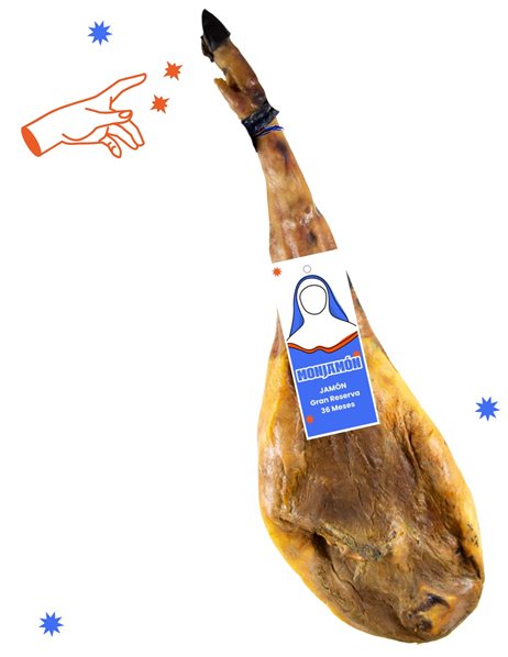Jamón Gran Reserva +36 meses Loncheado a Cuchillo | 30 Sobres 80 g + 2 Puntas-detalle