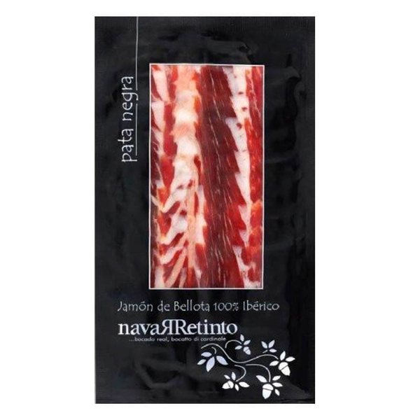 Jambon Ibérique Bellota 100%, Tranché, Navarretinto-detalle