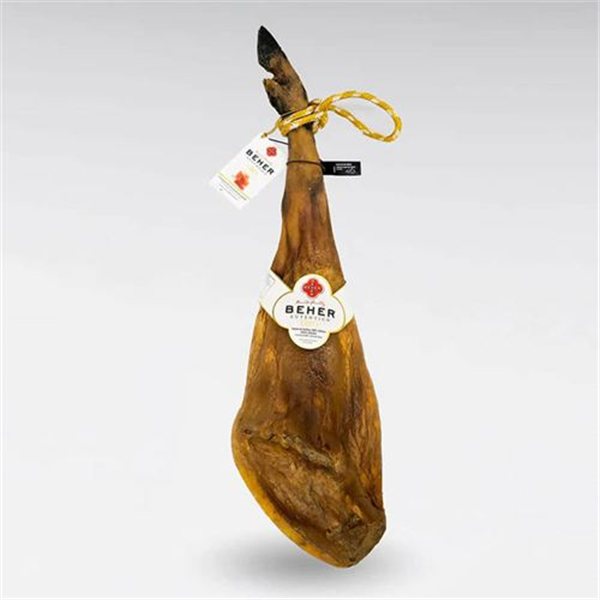 100% Bellota Ibérico Ham, Oro Pata Negra, Beher-lateral