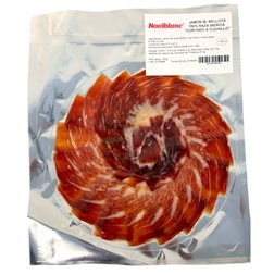 Jamón ibérico de bellota 100 % loncheado a cuchillo Naviblanc (sobre emplatado 100g)