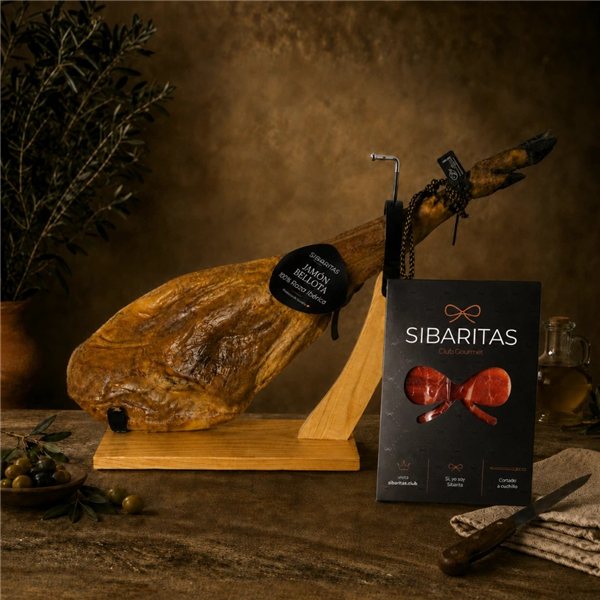 Jamón loncheado 100% ibérico de bellota-trasera