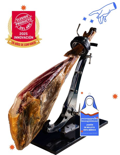 Jamón XL de Bellota 100% Ibérico +42 Meses Loncheado a Cuchillo | 40 Sobres 80 g + 2 Puntas-detalle