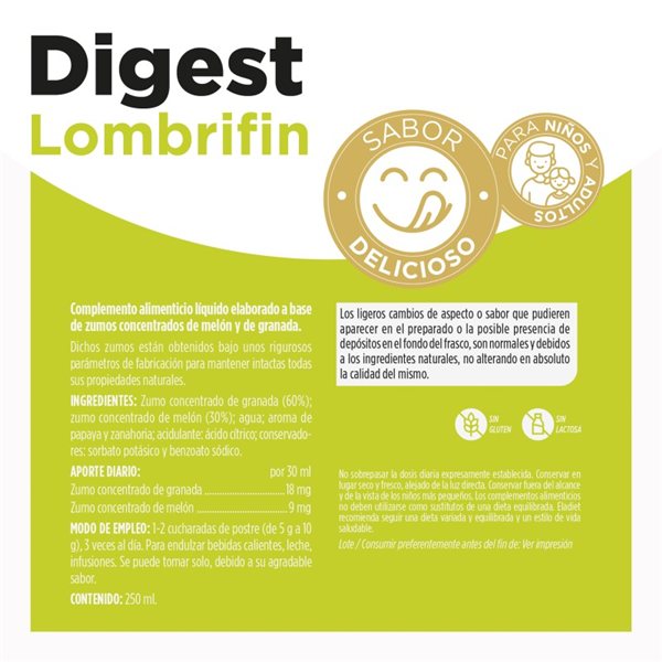 Jarabe Lombrifin Digest 250ml Eladiet-detalle