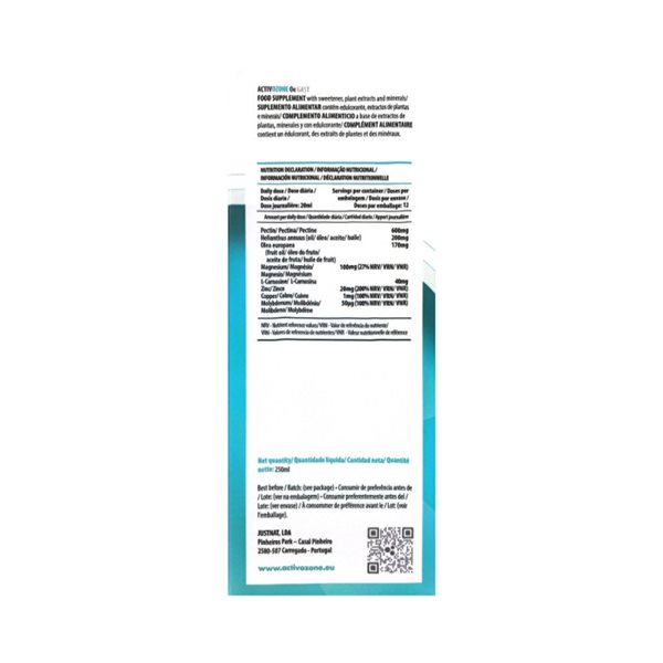 Sirup O3 GAST 250ml Activozone-lateral