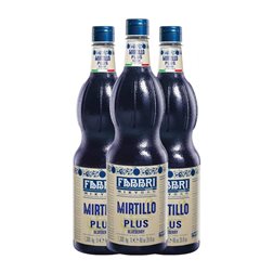 Jarabe para Cóctel Fabbri Mixybar Plus 1 L Mirtillo — Arándanos Sin Alcohol (Caja de 3 unidades)
