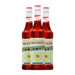 Jarabe para Cóctel Monin 70 cl Bitter — Amargo Sin Alcohol (Caja de 3 unidades)