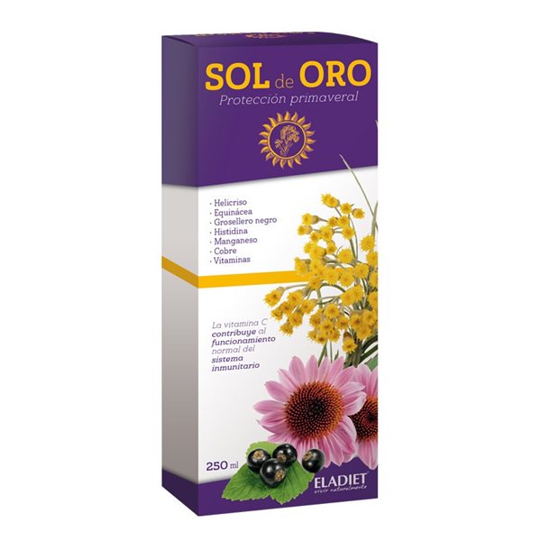 Allerfin Sol de Oro plus syrup 250 ml Eladiet-lateral
