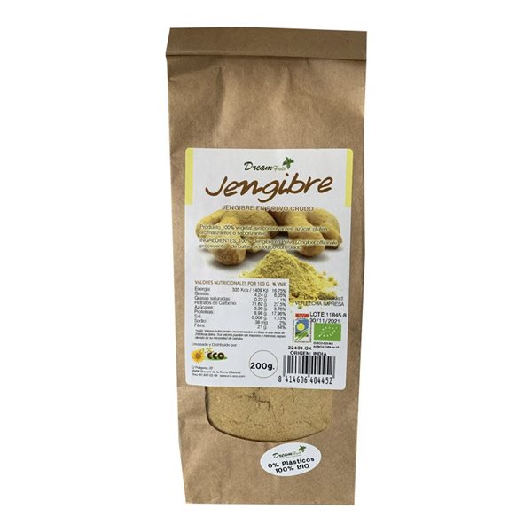 Jengibre polvo Bio 150g Dream Foods-detalle