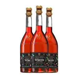 Jörg Geiger Visecco Pinot Meunier Seco 75 cl Sin Alcohol Espumoso Rosado (Caja de 3 unidades)