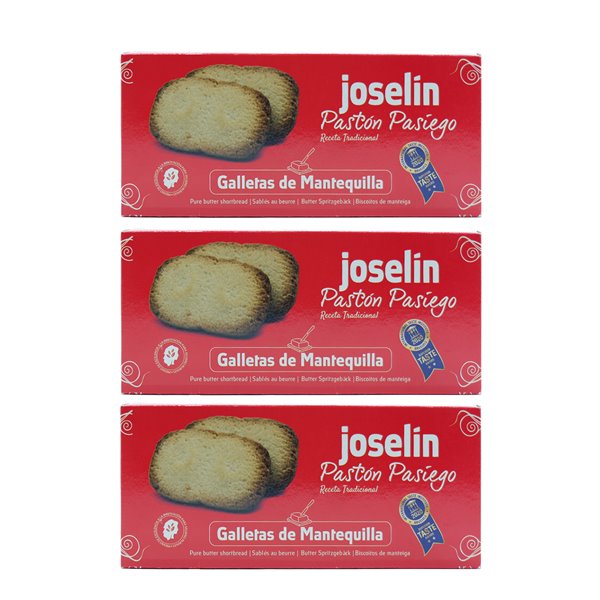 Joselín Pastón Pasiego de Mantequilla, traditionelles Rezept für pasiegas Kekse, 200 g-lateral