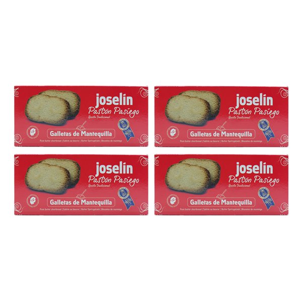 Joselín Pastón Pasiego de Mantequilla, traditionelles Rezept für pasiegas Kekse, 200 g-trasera
