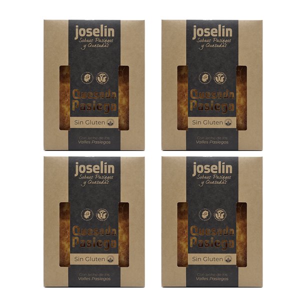 Joselín Quesada Mediana Pasiega SIN GLUTEN, Envasada al Vacío en Bandeja de Aluminio 500 gr-trasera