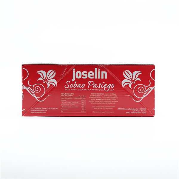 Joselín Large Sobaos, made with Butter, Controlled Quality IGP Sobao Pasiego, Pack of 18 Sobaos individually wrapped in transparent film (2600 gr)-detalle