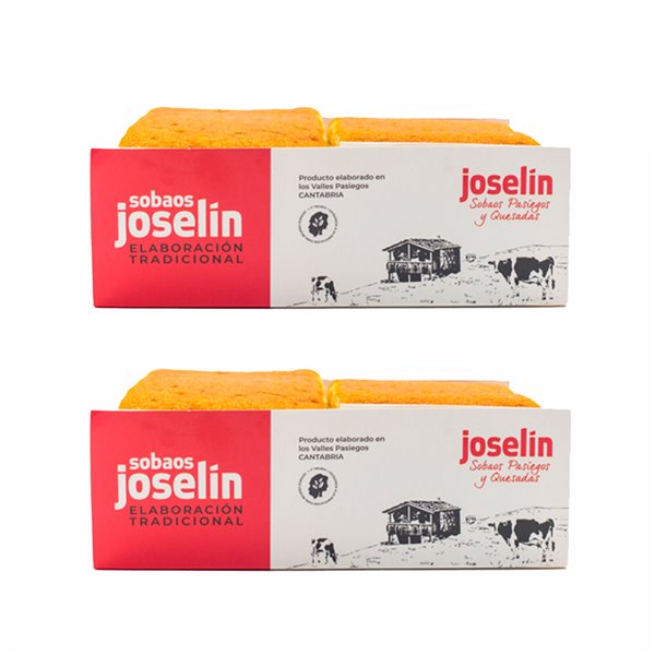 Joselín Sobaos Grandes, élaborés avec de la margarine, emballés individuellement dans du papier paraffiné, paquet de 4 sobaos (575 g)-detalle