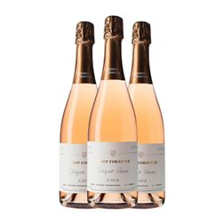 Josep Foraster Trepat Brut Cava Reserva Eco — Ecológico 75 cl Espumoso Rosado (Caja de 3 unidades)