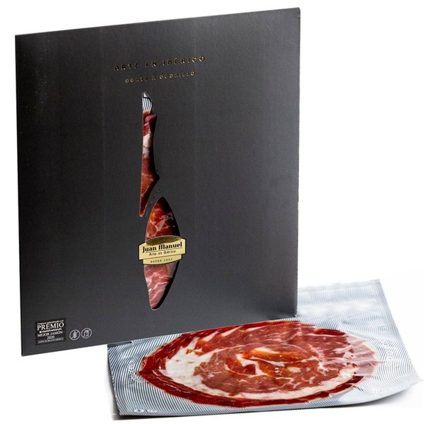 Juan Manuel Jamón de Bellota Ibérico Premium Black Loncheado 80gr.-detalle