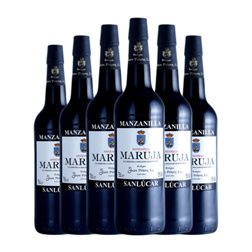 Juan Piñero Maruja Palomino Fino Manzanilla-Sanlúcar de Barrameda Media Botella 37 cl Vino Blanco (Caja de 6 unidades)