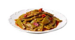 JUDÍAS VERDES CON AJO Y JAMÓN