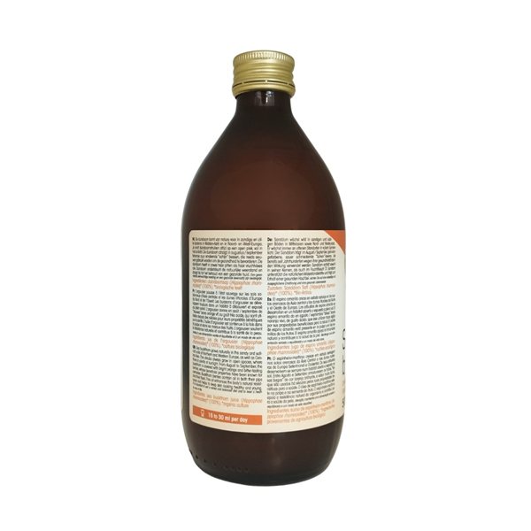 Jugo concentrado Espino amarillo Seabuckthorn Bio 500ml Biotona-lateral