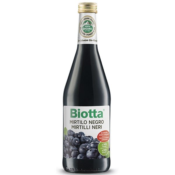 Black Bilberry Juice Organic 500ml Biotta-lateral