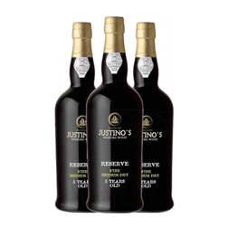 Justino's Madeira Negramoll Medium Dry — Semiseco Madeira 5 Años 75 cl Vino Generoso Fortificado (Caja de 3 unidades)