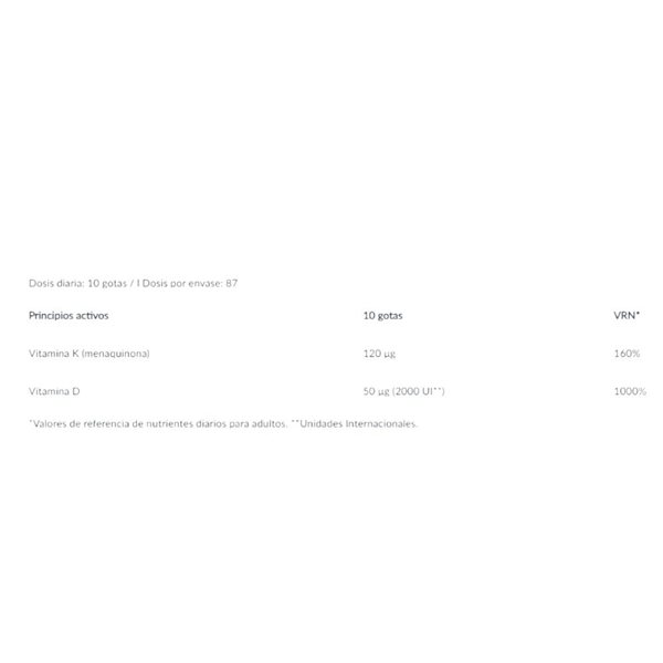 K2 + D3 Drops 30 ml-detalle