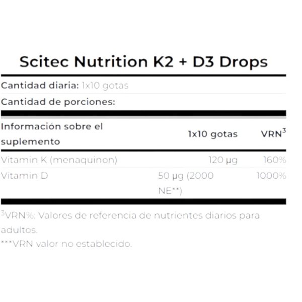 K2+D3 Drops 30 ml-detalle