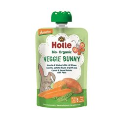 Purée de carotte, patate douce et pois BIO Holle 100g