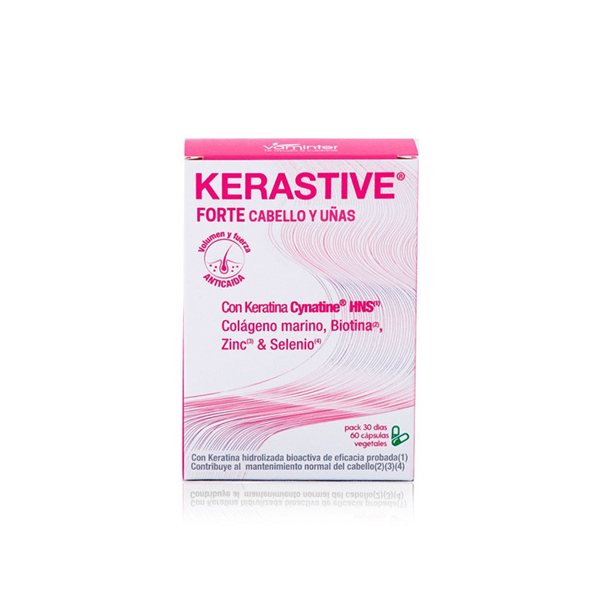 Kerastive Forte Hair and Nails 60 caps Vaminter-lateral