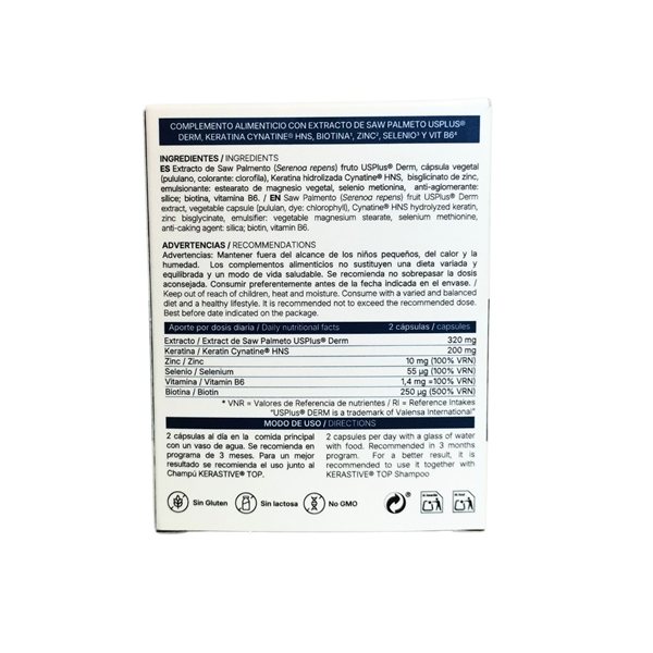 Kerastive Men Hair Loss 60 Kapseln Vaminter-detalle